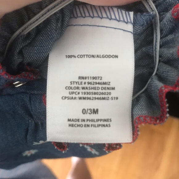 Disney baby Minnie Mouse denim romper - Picture 6 of 6